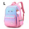 Girls' School Backpack with Cute Doll Pendant Gradient Princess Backpack Nylon Student School Bags Suitable for Ages 1-3-6 Book