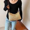 Beach Handbag Weave Straw Bag Multicolor Raffia Shoulder Bag Fashion Beach Crossbody Bag  Holiday