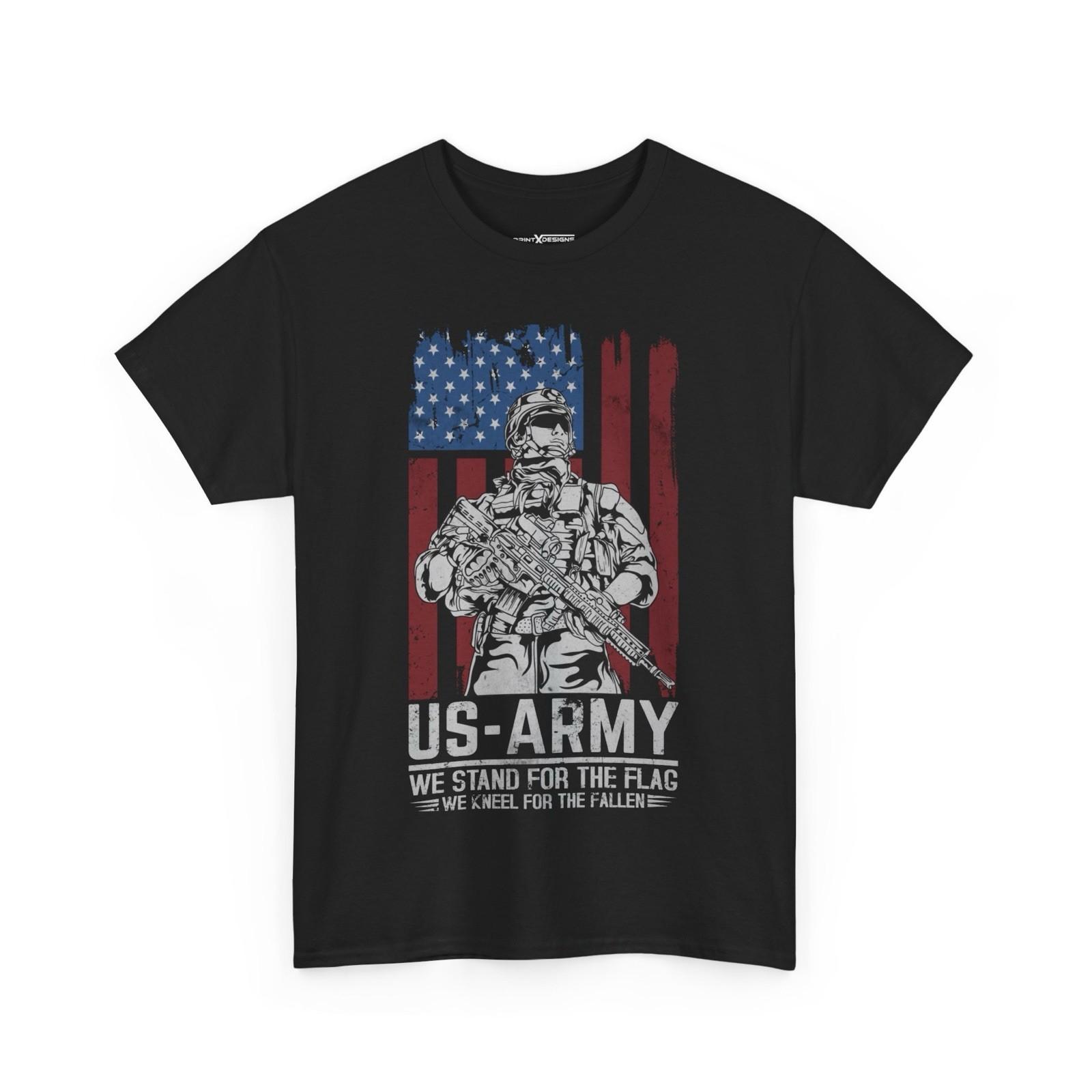 USA Army We Stand For The Flag We Kneel For The Fallen Shirt S разноцветный