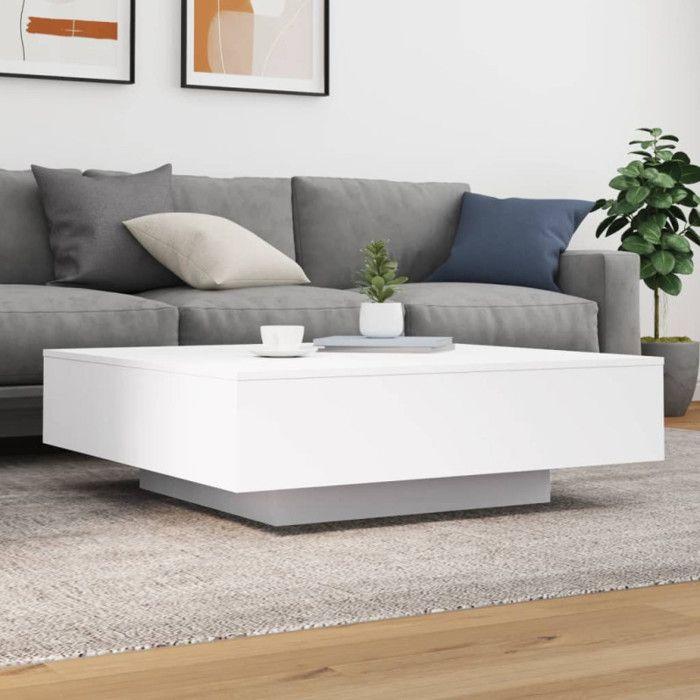 VidaXL Coffee Table White 100x100x31 Cm Engineered Wood 836595