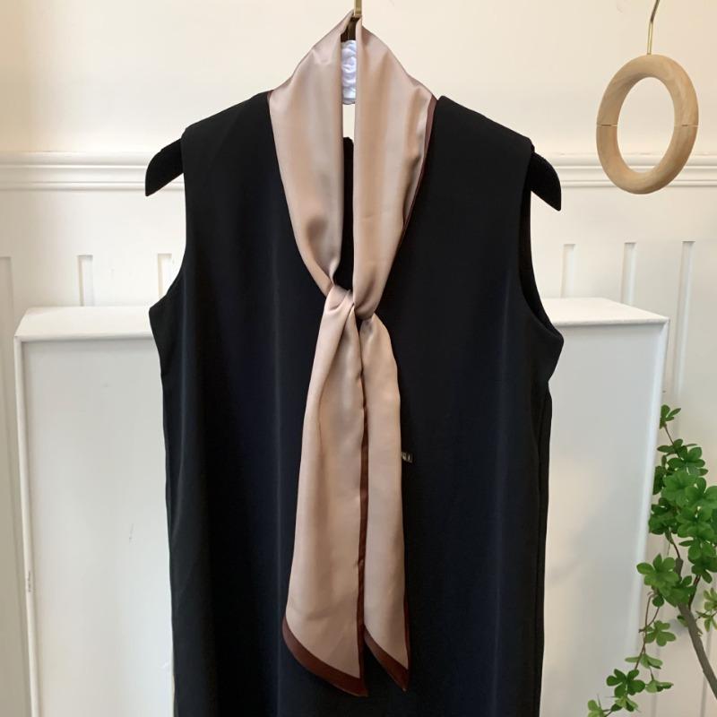 Silk Scarf, Long Strip, Versatile Shirt, Neck Protection, Scarf, Silk Scarf, Multi-purpose Headscarf, Headband, Hair Tie, Decorative Waist Belt.