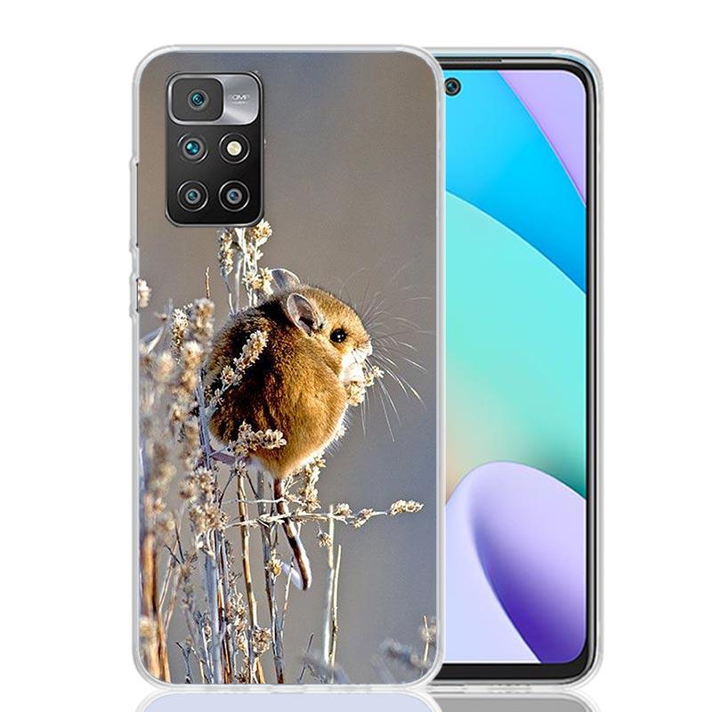 Cute Lovely Pet Hamster Case Phone Cover for Xiaomi Redmi 13 13C 14C 12 12C 10 10C 10A 9 9C 9A 9T 8 8A 7 7A 6 Pro 6A K70 K60 K40