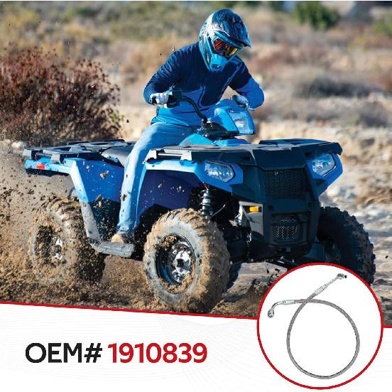 Brake Hose Line Front Right for Polaris Sportsman 400 450 500 570 600 700 800 05-17 Scrambler 500 02-12 Trail Blazer 250 330 Trail Boss 330 05-13