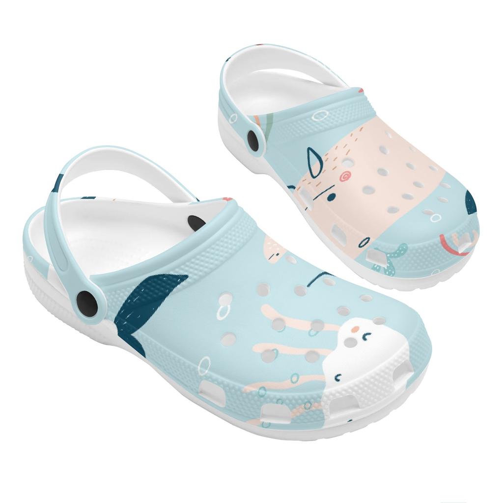 Unisex Graphic Printed EVA Clogs Soft Comfortable Breathable Lightweight Slip On Casual Footwear Summer Sandals Daily Walking Wear