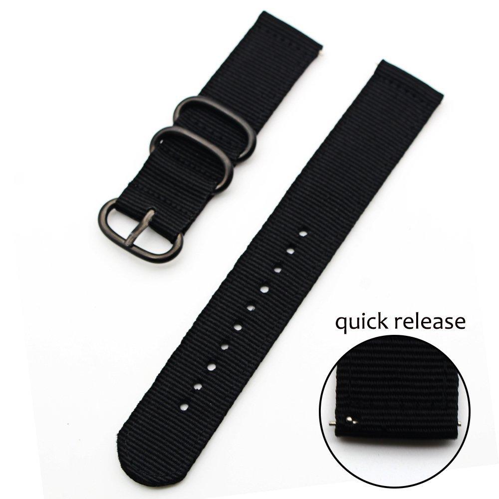 Classic Woven Breathable Nylon Strap for Samsung Galaxy Watch 5 4 Pro 3 Band  for Amazfit 18mm 24mm 22mm 20mm Fabric Classic Watch Band