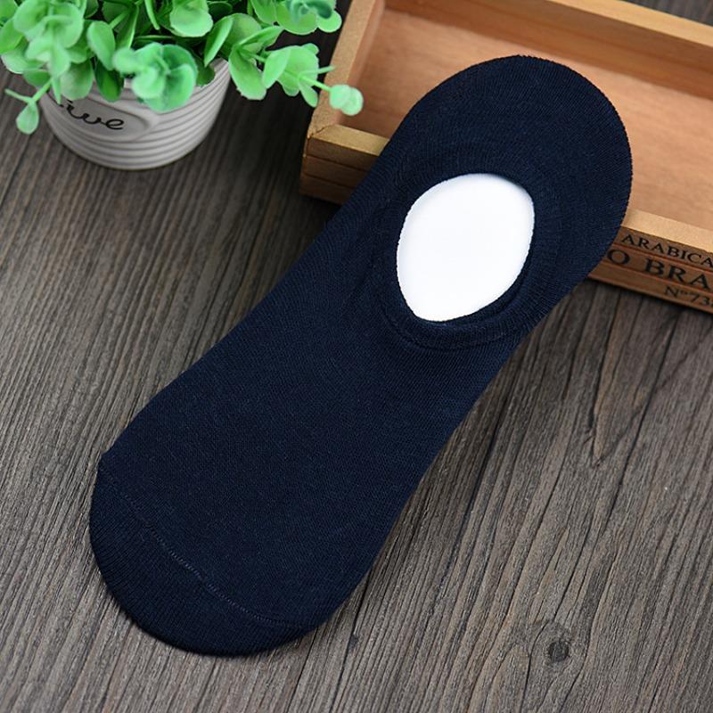 

Весенне-летние новые мелкие низкие мужские носки-лодочки, силиконовые нескользящие, для отдыха, из гребенного хлопка, дышащие, с защитой от запаха, невидимые носки 1 pair темно-синий