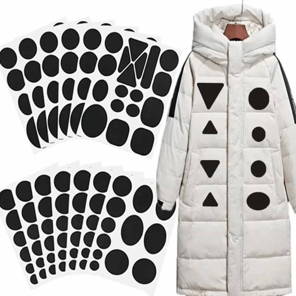 Apparel Applique Self Adhesive Black Patches Thermal Transfer DIY Craft Jacket Repair Washable Waterproof Patch