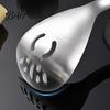 Compact Garlic Ginger Mincer Stainless Steel Slotted Spoon with Bottle Opener & Grater, Fine Tooth Grater Manual Grinder for Puree Paste, Rust-Proof