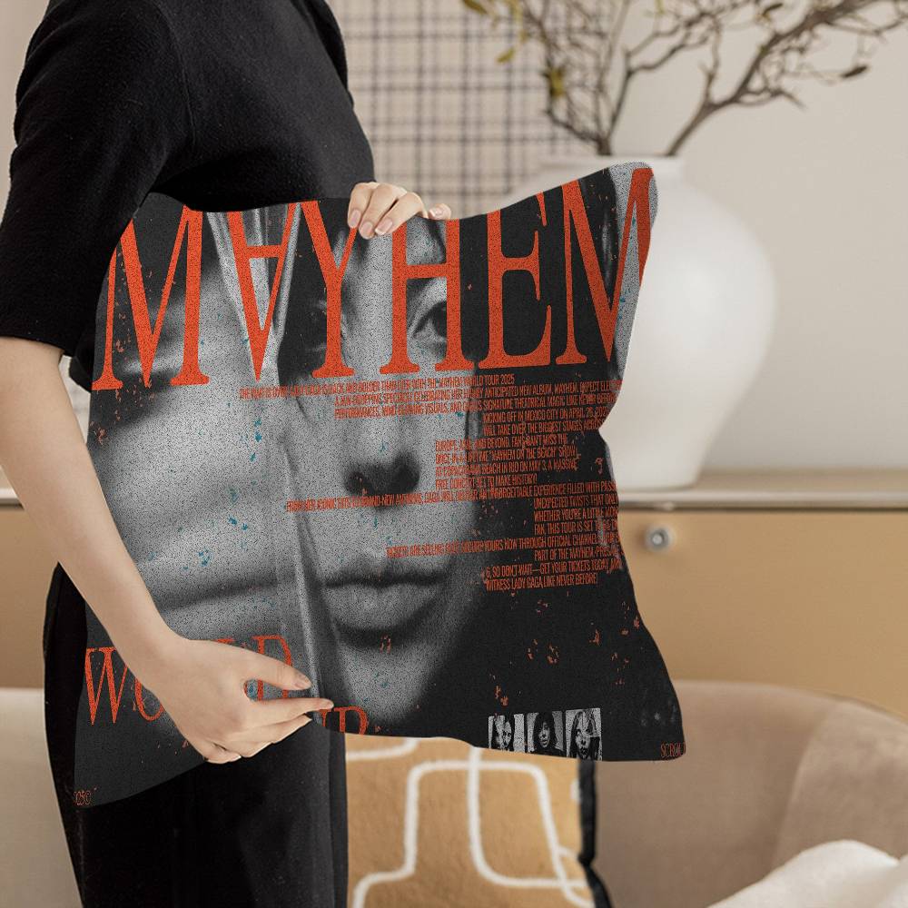 Singer L-Lady G-Gaga Pillow Anime Pillow Sofa Bed Head Pillow Cover Cushion Cover 45x45 cm Fashion