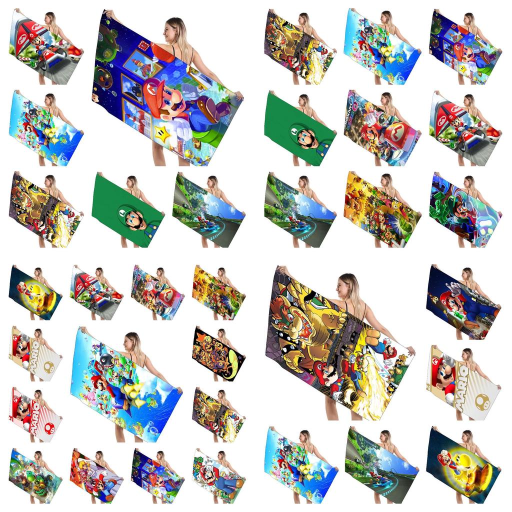 Children's Mario Beach Towel Super Soft And Absorbent!