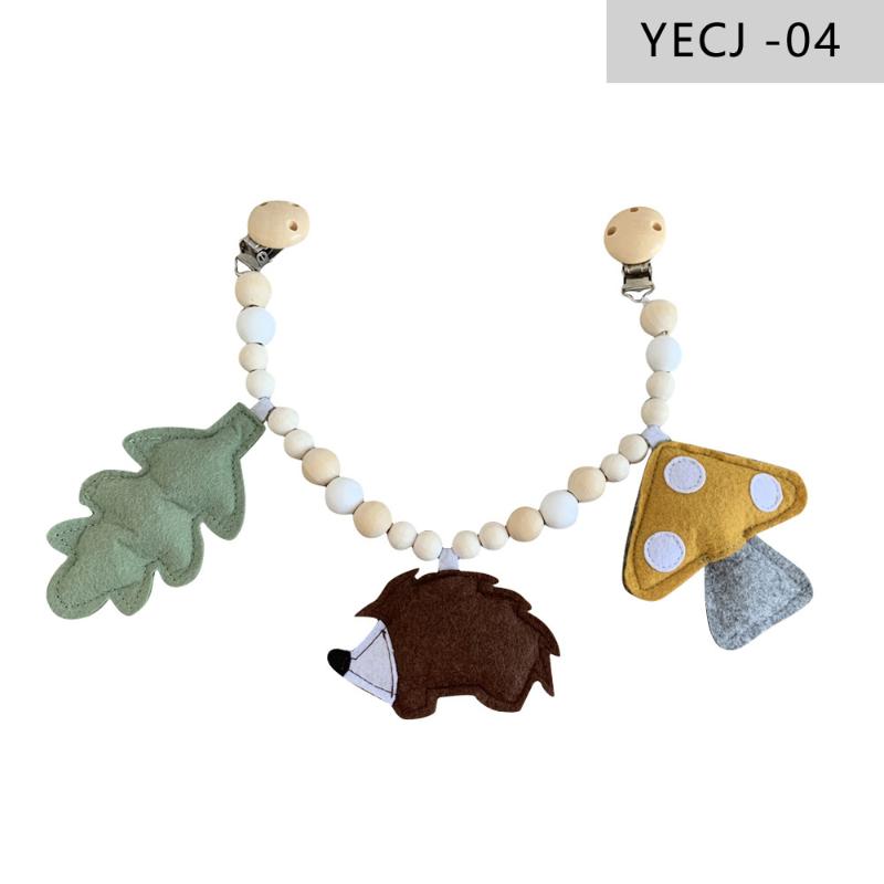 

Дитяча іграшка Дерев яна коляска Кліпса Дитяча мобільна коляска Плюшева бусина Соска Ланцюжок Жувальна брязкальце Дитяче дерев яне намисто Прорізувач для зубів Намисто для прорізування зубів