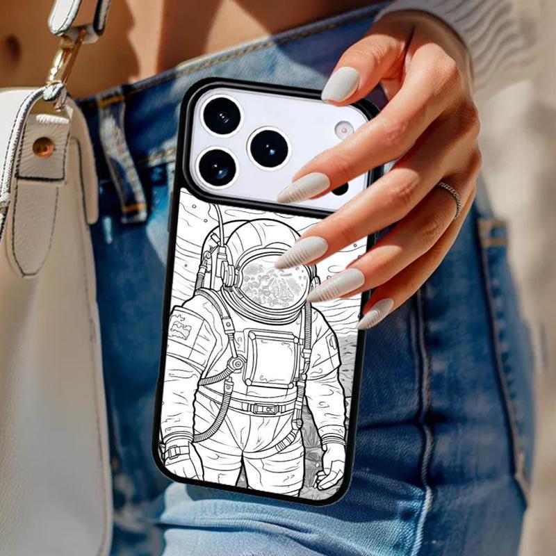 Astronaut In The Ocean Space Phone Case For iPhone 17 Air 14 15 13 12 Max Cover For Apple 14 15 16 16e 11 Pro Max Plus Coque