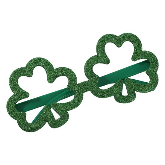 Aziz Patrick Günü Gözlükleri Simli Yonca Bira Şişesi Gözlükleri Yeşil Şanslı İrlanda Temalı Fotoğraf Kabini Aksesuarları Ev Partisi Hediyelikleri İçin