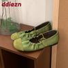 Fashion Fashion Pleated Women Ballet Flats Slip On Shoes Casual Soft Female Shallow Footwear Round Toe Ladies Mary Janes Flats Shoes new