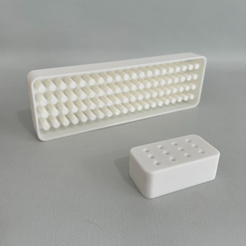 Nail Drill Bits Holder with 12/80 Holes Multi-functional Nail Drill Bits Organizer Manicure Polishing Grinding Head Stand