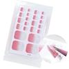 22 autocollants pour ongles d'orteils couleur unie finition irisée par feuille - Rénovation des ongles DIY à la maison