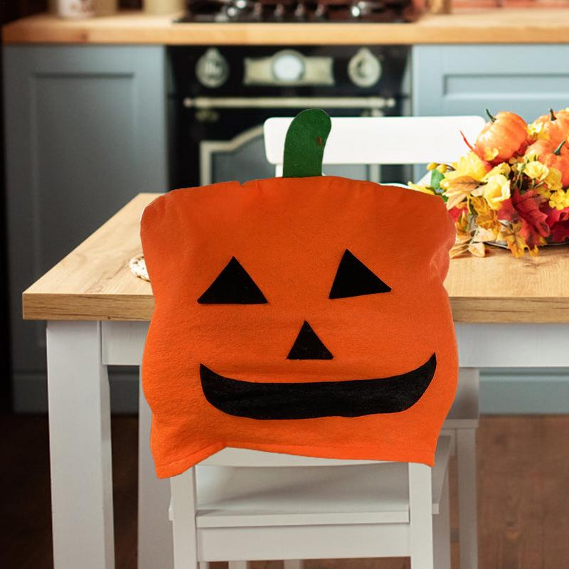 Capas para encosto de cabeça de carro de abóbora 12 peças Capa para encosto de cabeça de carro com rosto de fantasma de abóbora Protetor de encosto de cabeça fofo de Halloween Assento de carro de Halloween