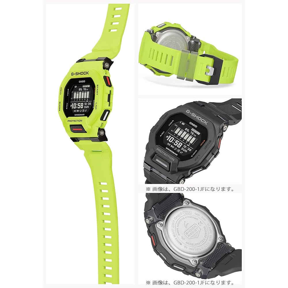 Casio G-Shock G-SQUAD Bluetooth-Uhr (Offizielles japanisches Produkt) GBD-200-9JF Herren Gelb
