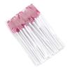 25pcs Disposable Water Drop Mascara Brush Set - Mini Colored Wand Nylon Head Eyelash Comb