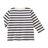 MIKI HOUSE HOT BISCUITS Striped Long Sleeve T-Shirt, Boys and Girls, Navy and White, 110cm, 70-5207-496