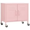VidaXL Storage Cabinet Pink 60x35x56 Cm Steel 336265