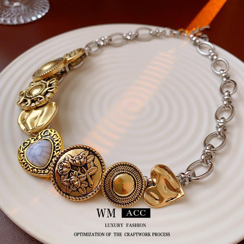 

Новые модные персонализированные ожерелья. Модные подвески в стиле ретро. Модные ретро-колье.