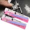 2Pcs Stainless Steel Nail Art Tweezers Anti static Straight Curved Manicure Tweezers Purple