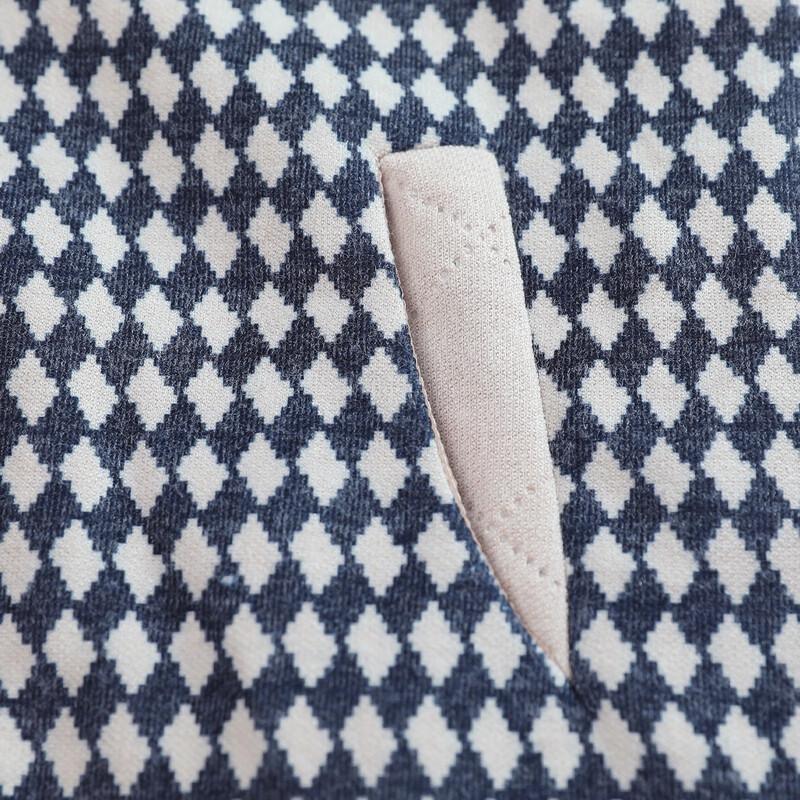 Chaqueta a cuadros con capucha Pasite 2025 Primavera/Otoño para mujeres de mediana edad