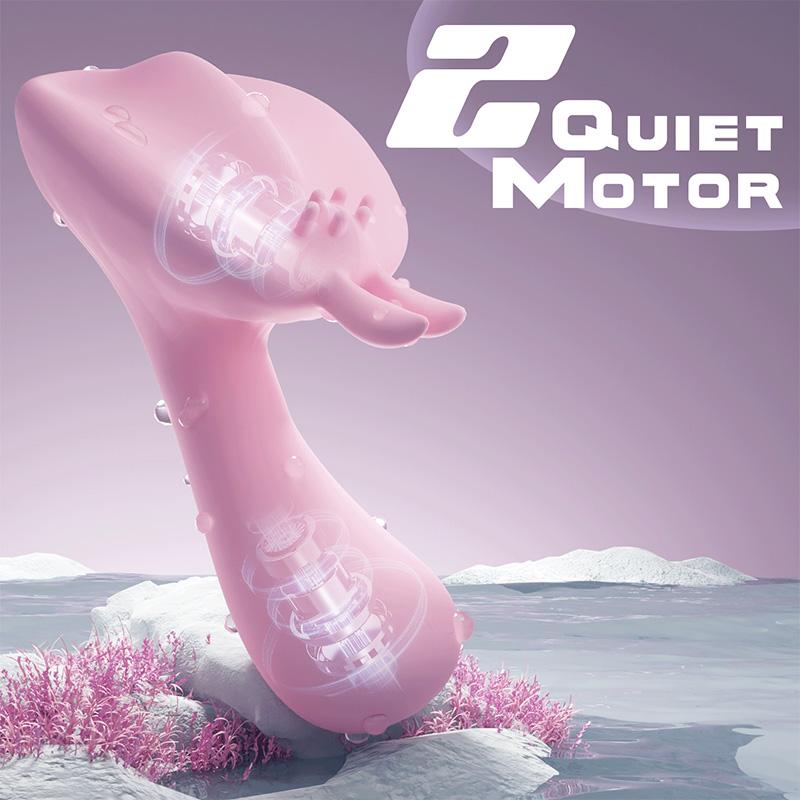 Adult Silicone Mushroom Head Clitoral Stimulator with 10 Vibration Modes Mini Vibrator, Adult Toys