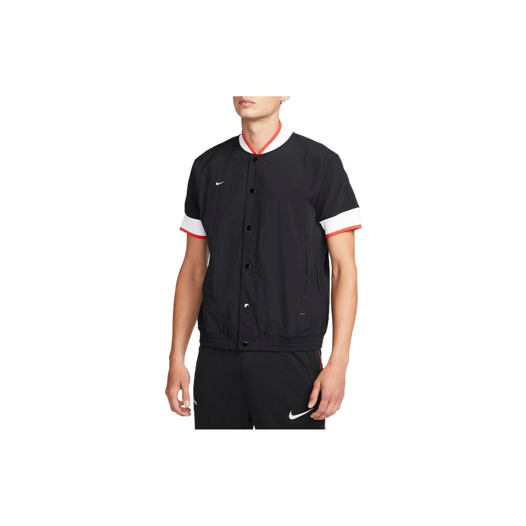 Бейсбольные майки Nike Мужские Черные С Бейсбольным Воротником Умеренный Прямой Крой DH9691-010 XXL