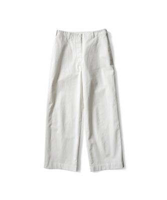 THOMASMORE Herringbone Faded Pants - Cream