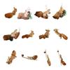 Artificial Squirrel Decoration Christmas Tree Hanging Ornament For Door Mantel Window Wedding Christmas Party Decoration