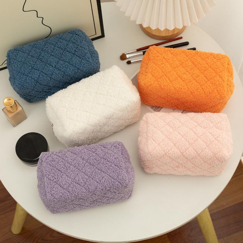 Plush Makeup Bags Soft Travel Cosmetic Storage Bag Portable Organizer Pencil Case