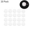 20 Guitar Fretboard White Mother-of-pearl Polka Dots with Punctuation Dots 6mm/3mm/6.3mm