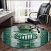 Club Santos Laguna Print Round Rug, Washable Floor Carpet, For Entryway Dorm Laundry Room Office Study, Home Decor Birthday Christmas Gift