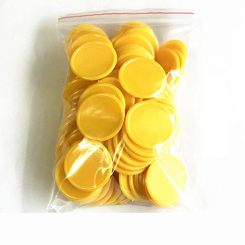40PCS 37MM Poker Chips Plastic Counting Discs Math Counting Card For Adullts Juegos De Mesa Familiares Divertidos Children