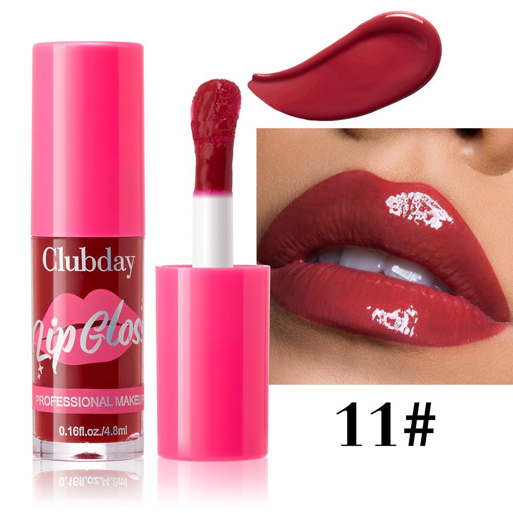 12-color multi-color lip gloss, moisturizing and easy to apply.