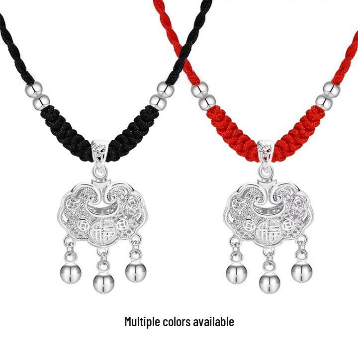 Handmade Peace & Luck Necklace - Women's & Baby's Longevity Lock Gift