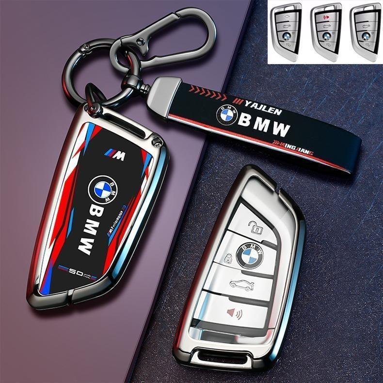 Zinc alloy Car Remote Smart Key Cover Case Bag Protector For BMW X1 X3 X5 X6 X7 1 3 5 6 7 Series G20 G30 G11 F15 F16 G01 G02 nlcr46 ulcz3