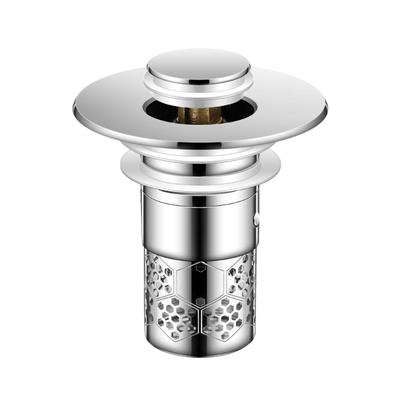 Metal Drain Filter Bounce Cores Sink Drain Plug Sink Basins Drain Basket Sink Stoppers for Bathroom Kitchen Enduring