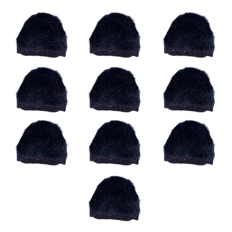 10 Pcs Handmade DIY Hair Clips Cat Ears Lovely Furry Hair Barrettes Hairpin for Creative Hair Styling Accessories