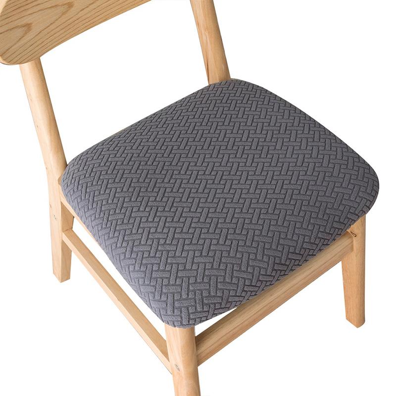 Sitzbezüge für Esszimmerstühle, Stretch-Jacquard-Stuhlhusse für Hochzeiten, Hotels, Bankette, Esszimmer, Schutz, abnehmbarer Stuhlbezug