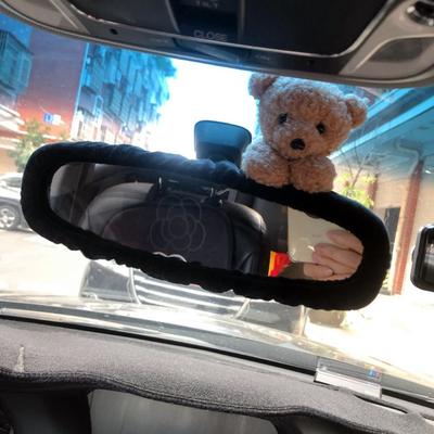 Cute Cartoon Rear View Mirror Cover Plush Rear View Mirror Cover New Car Rearview Mirror Cover