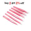 Pincettes antistatiques d'excellente qualité, pincettes croisées à Long nez courbé pour intercaler les perles, accessoires de couture de bijoux, outils 1 pièces