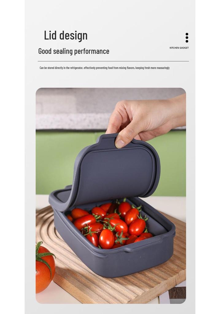 Silicone Foldable Thickened Rectangular Bread Mold & Food Preservation Box