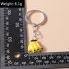Cute Cartoon 3D Food Keychains Banana Strawberry Keyring for Car Keyholder Handbag Pendant Charms DIY Kid's Gift Accessories