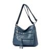 Large Capacity Women's Solid Color Shoulder Bag Multi-Layer Crossbody Bag Multi-Functional Mother Bag