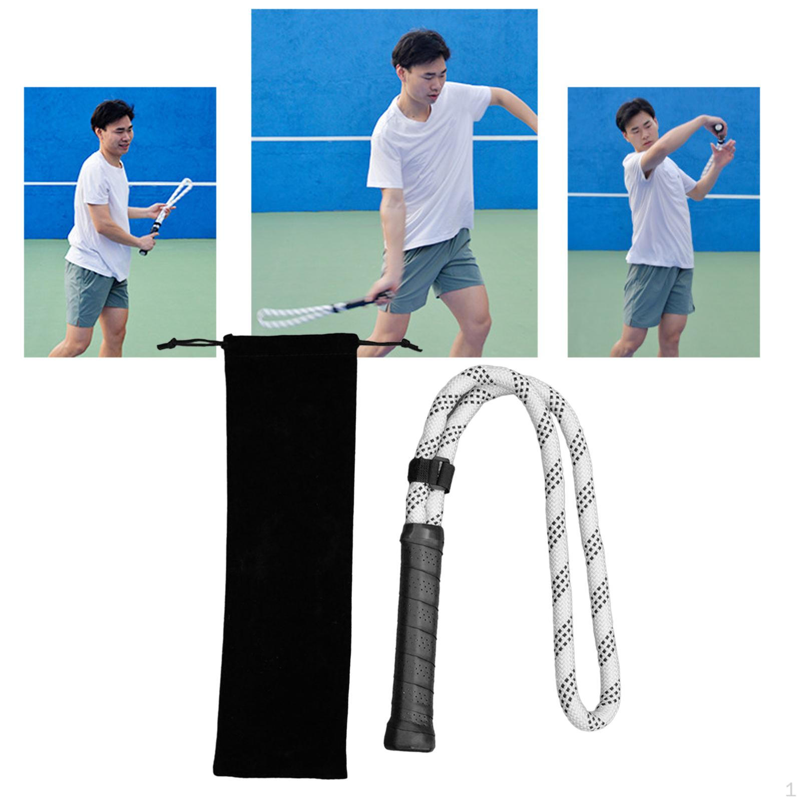 

Tennis String with Storage Bag, Lightweight And Flexible, Serve Training Aid, Warm-up белый