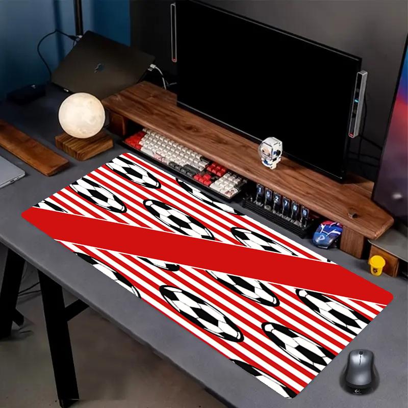 Soccer Theme Mouse Pad, Non Slip Rubber Base, Multifunctional Office & Home Decor, Perfect for Workspace Personalization.