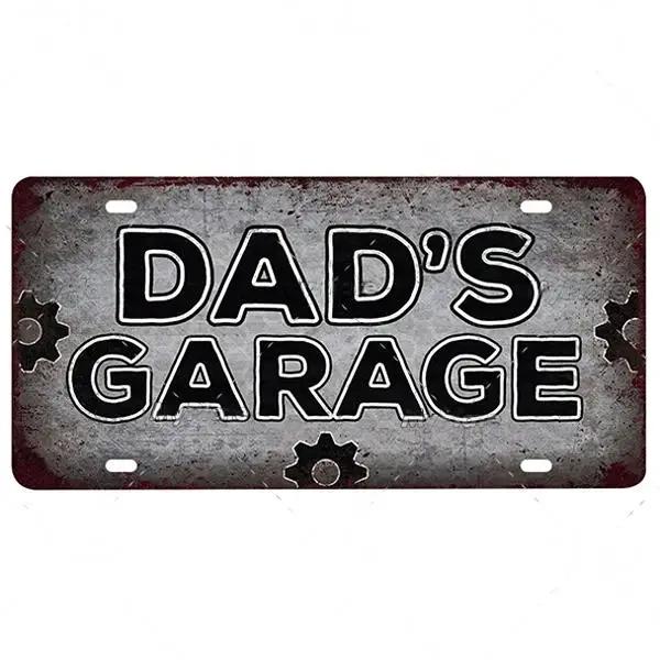 FJ Vintage Garage Metal Signs Decor Tin Sign License Plate Decoration Man Cave Plaque Home Wall